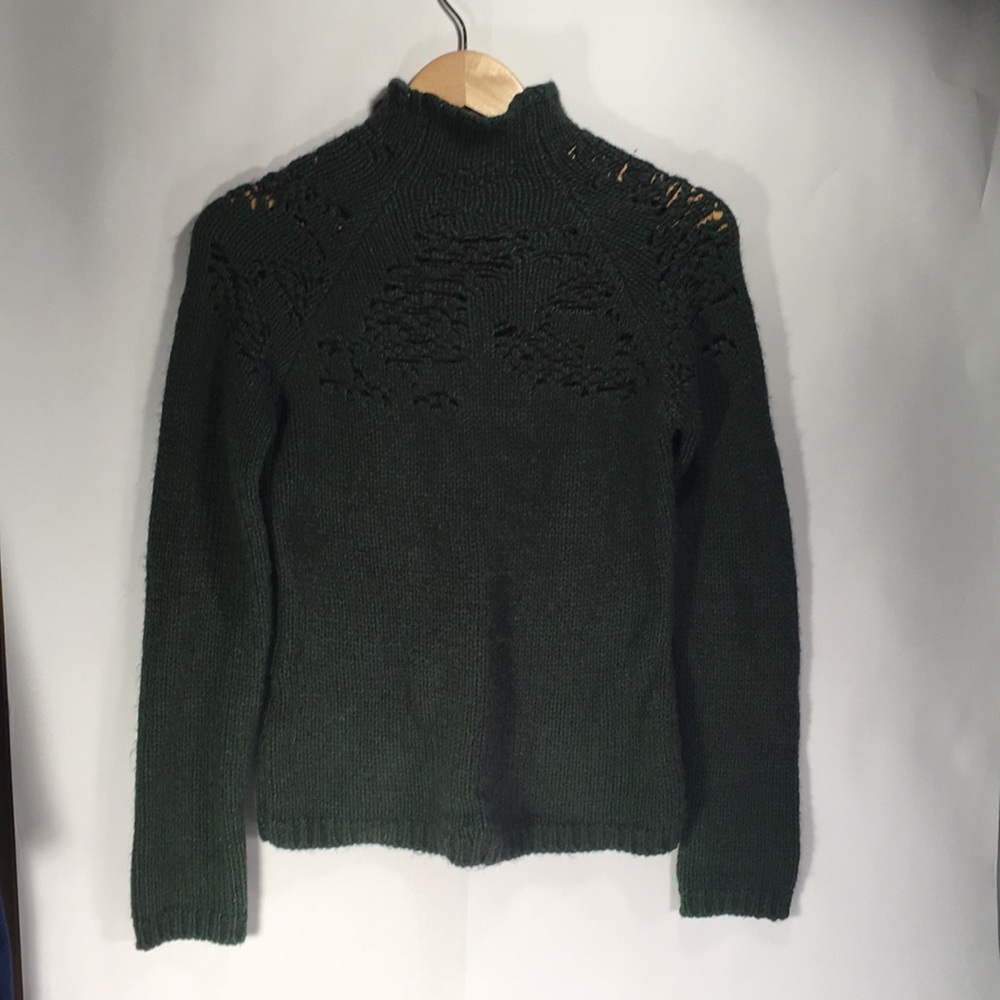 Anthropologie Alpaca Sweater with Cut-outs